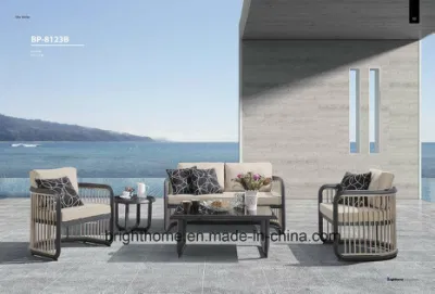 Mayorista de ocio de la fábrica de aluminio Hotel Jardín Sofá exterior patio Muebles de exterior