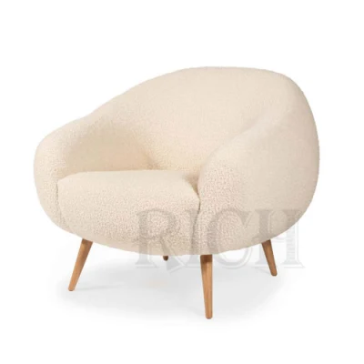 Classic pequeño Camastro tejido para dormitorios salón cafetería solo placer Sillón Peluche tejido