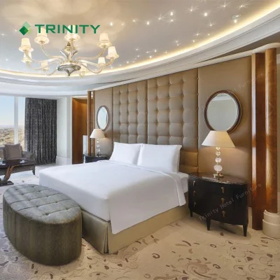 Personalizar 5 Estrellas Dubai hotel Hilton Proyecto hospitalidad moderna habitación Hotel de lujo diseño conjunto de Muebles de Dormitorio