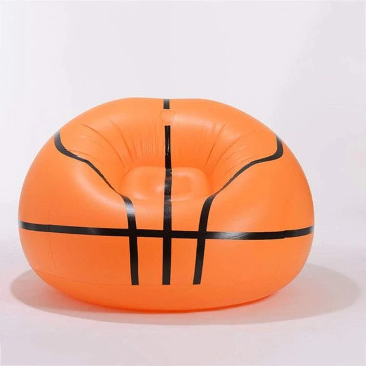 Round Shape Single Basketball PVC Inflatable Sofa