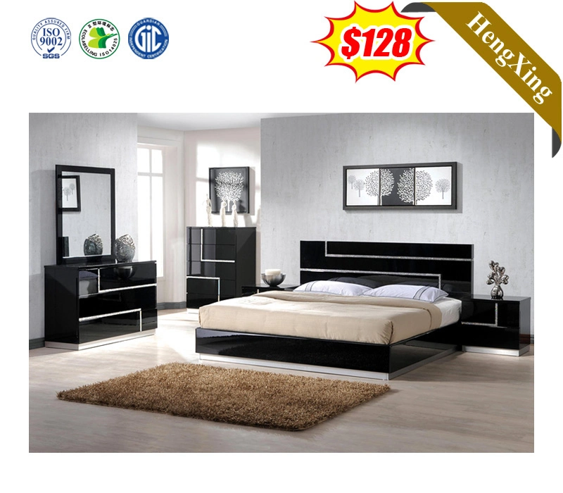 Hot Selling Reliable Quality Wooden Melamine Hotel Home Bedroom Furniture Sofa Double King Bed