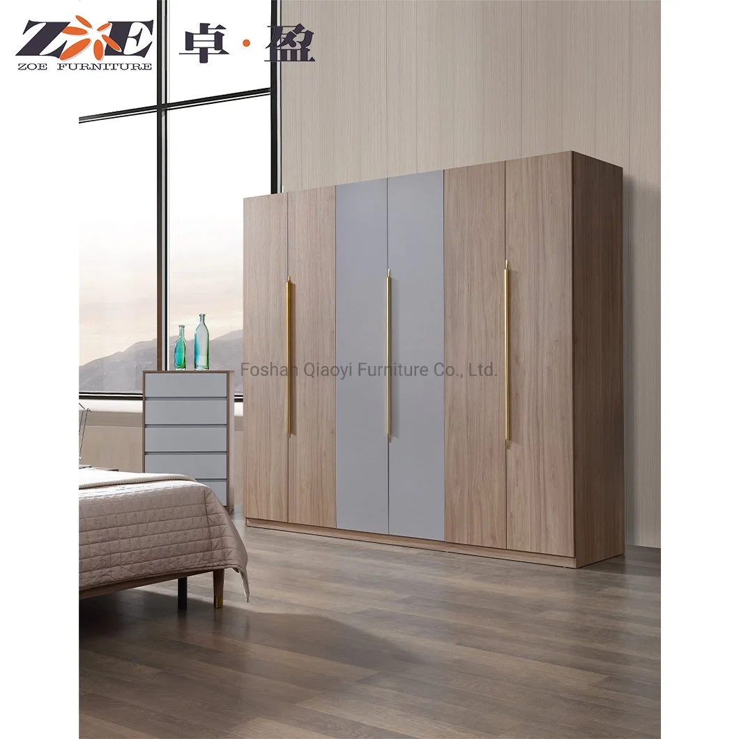 Factory Direct Sale Luxurious MDF Wood Finishing Bedroom Set Italian Modern Home Furniture