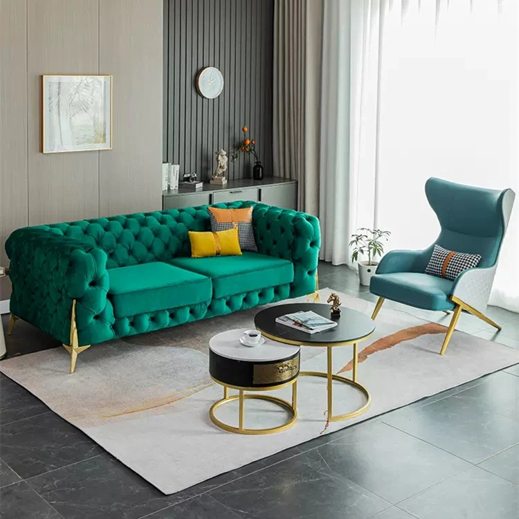 Luxury Living Room Hotel Home Furniture Classic Cortex Sof