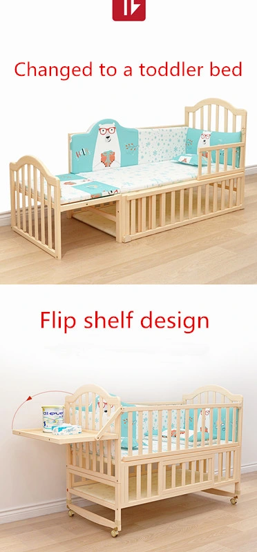 Top Quality Multi-Functional Baby Factory Direct Sales Baby Cot Bedroom Furniture