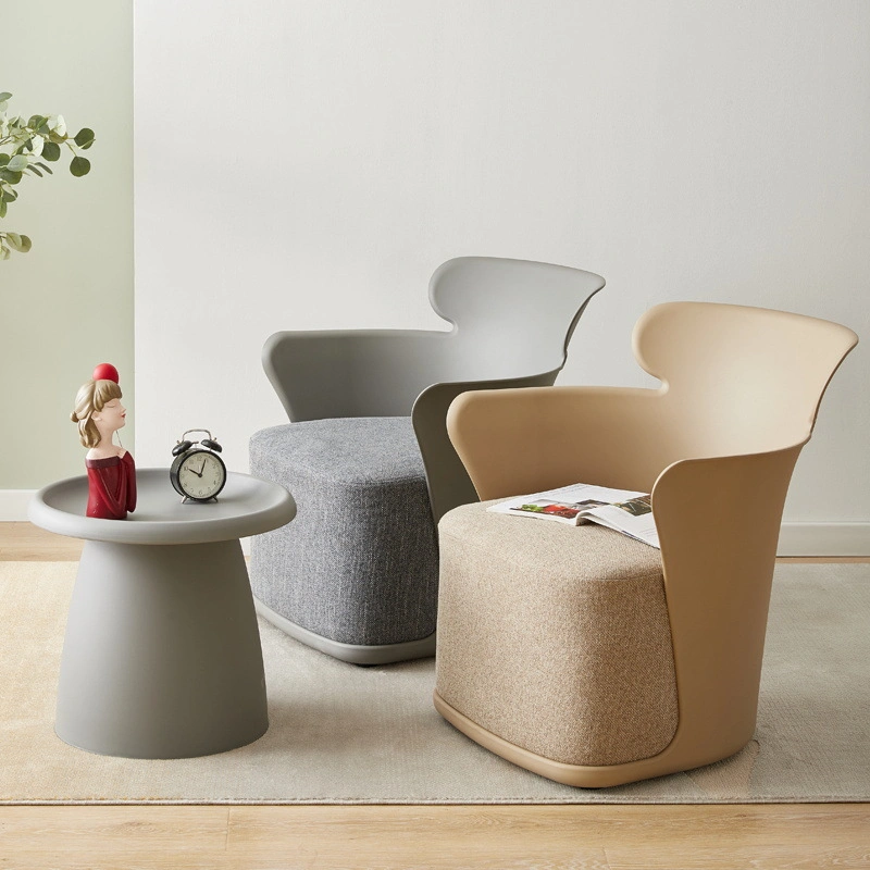 Home Furniture Nordic Modern Stool Fabric Single Sofa Luxury Leisure Arm Chair