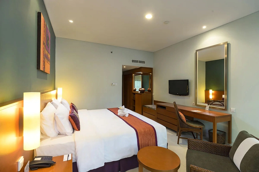 Bali Resort Furniture Coastal Beach Designs Hotel Beds Bedroom Suite Wooden Hotel Room Furniture Sets