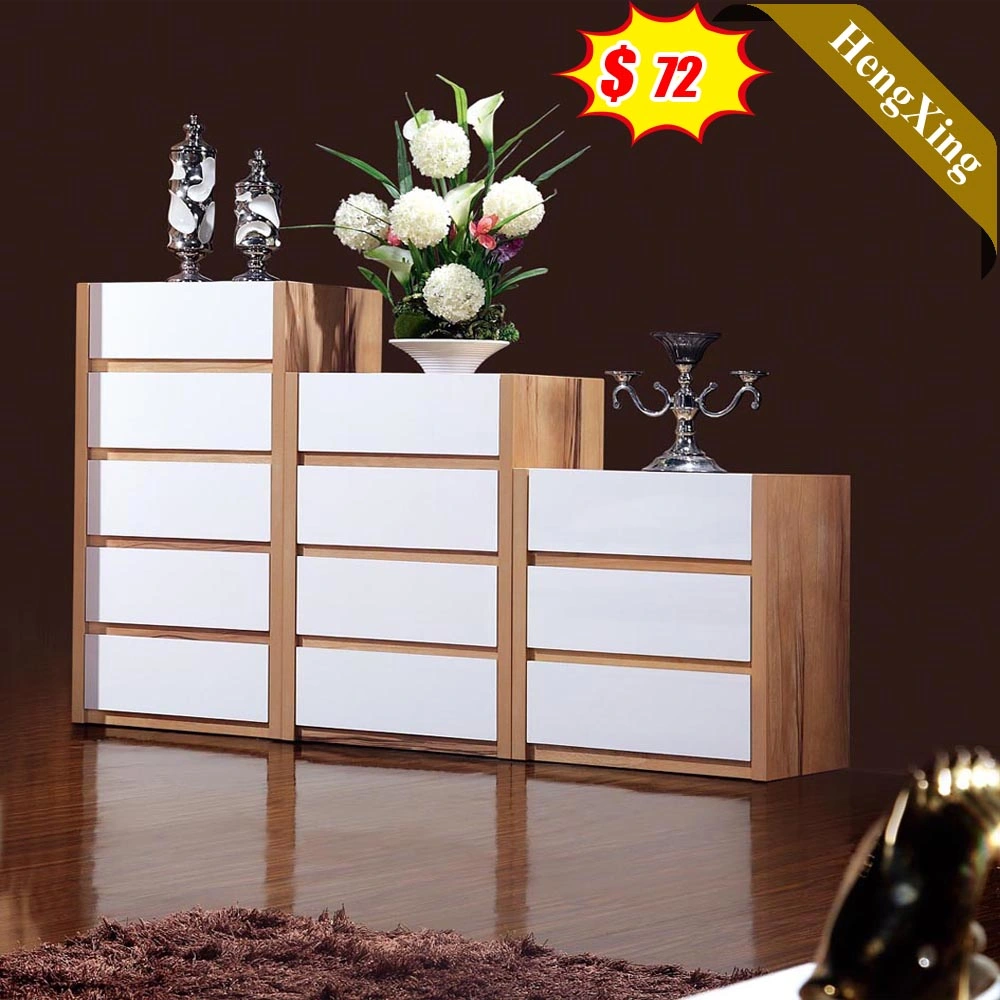 High Quality White Painted Bedroom Furniture Storage Cabinet