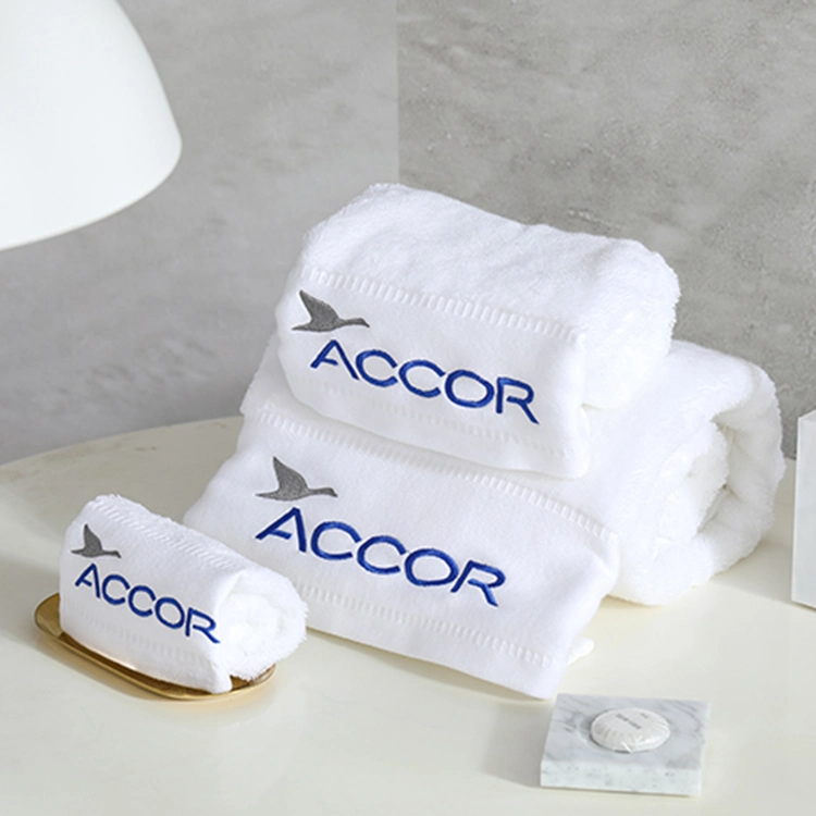 The Standard Size Hotel Towel Set with Fashion Logo