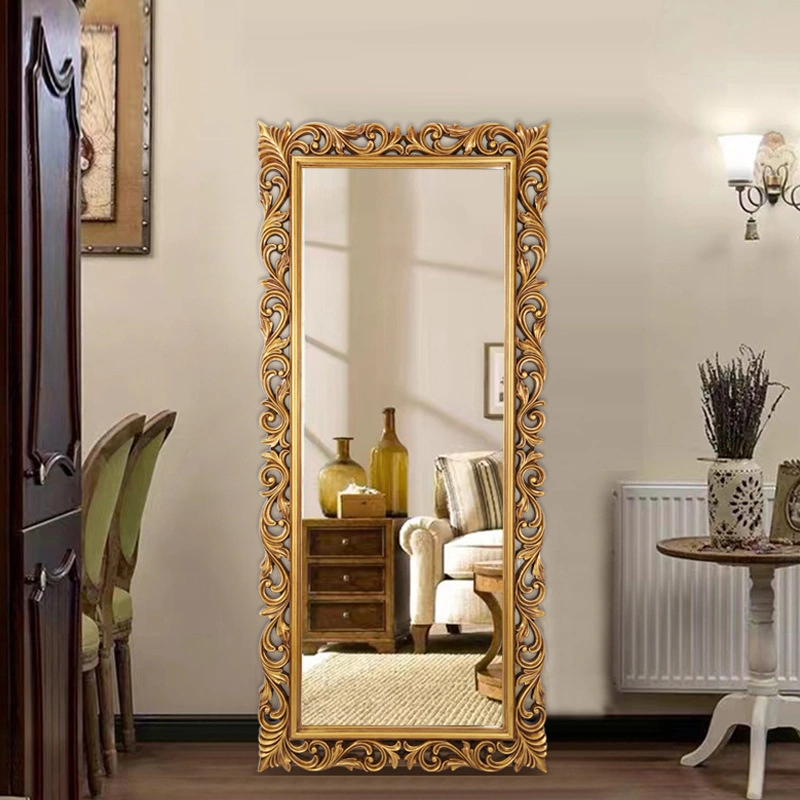 Hot Sale Retro Frame Stand Full Length Dressing Mirror for Bedroom