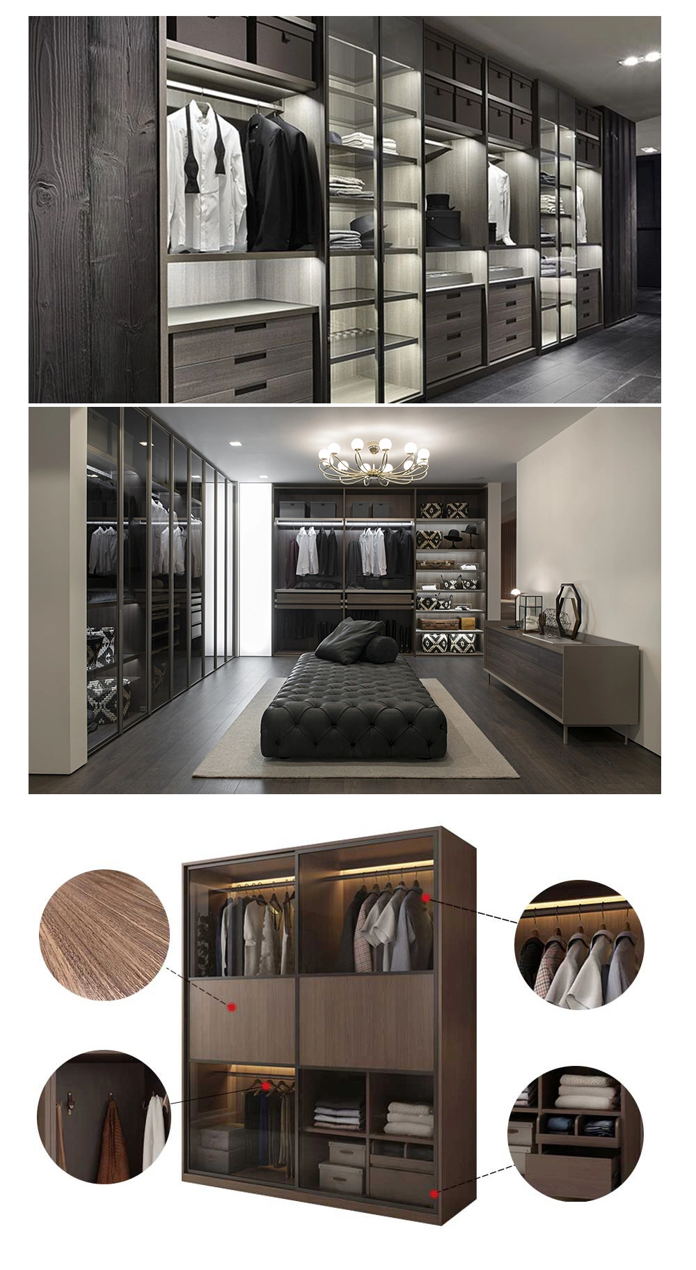 Modern Bedroom Cloth Storage Wardrobes Bedroom Furniture