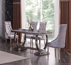 Rectangular Restaurant Vintage Foshan Manufacturer Marble Dining Table Dining Furniture