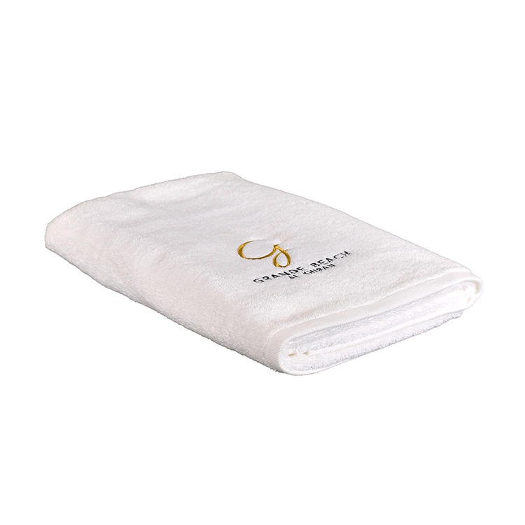 Hotel Bath Towel Set with Embroidery Logo for Guest Room