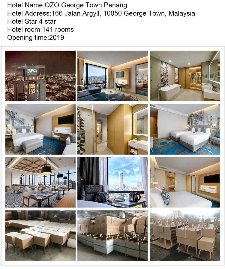 Foshan Modern Economy Holiday Inn 5 Star Custom Made Hotel Project Room Resort Bedroom Fixed Furniture Sets