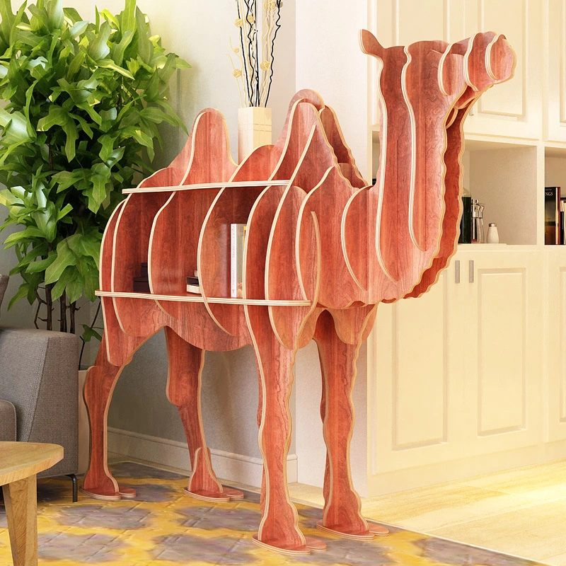 Wooden Animal Style Free Standing Display Rack Home Office Kids Bedroom Furniture