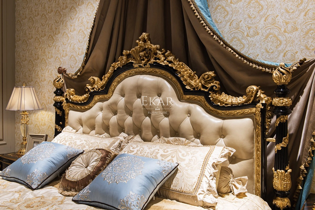 Classical European Style Bedroom Carved Wooden Bed-Bedroom Furniture Home Furniture Modern Furniture Modern Bedroom Sets