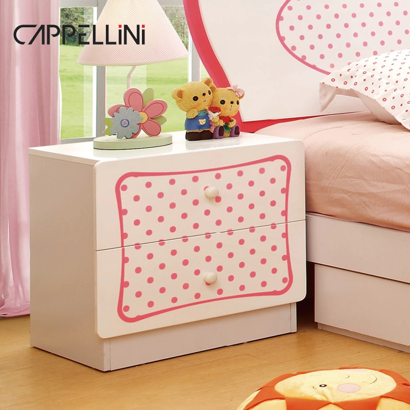 Modern Girl Lovely Design Home Wooden Children Bed Desk Bookcase Wardrobe Bedroom Sets Kids Furniture