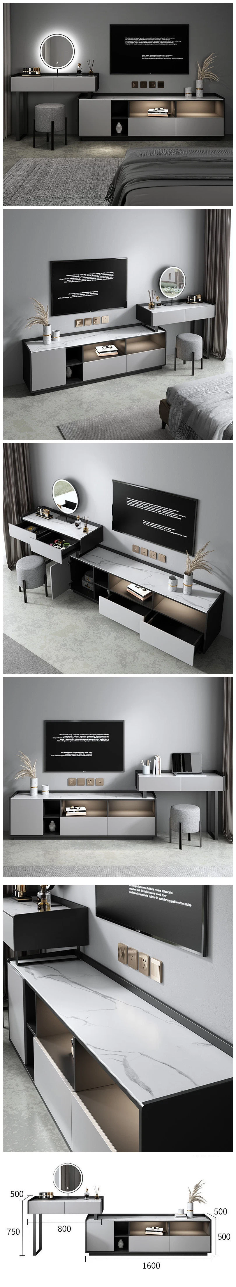 High-End Newest Modern Office Home Hotel Bedroom Furniture Durable Make-up Dresser
