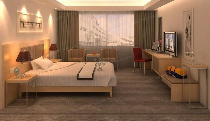 Economical Boutique Hotel with Simple Design Furniture Bedroom Set