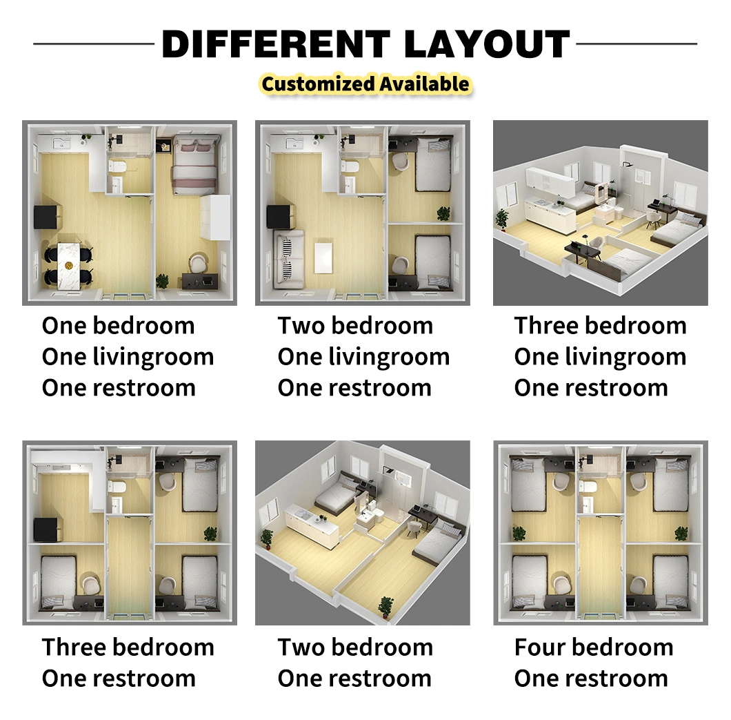 Casa Prefabricada Toilet Kitchen Modern Modular Portable Expandable Movable Large Capsule House