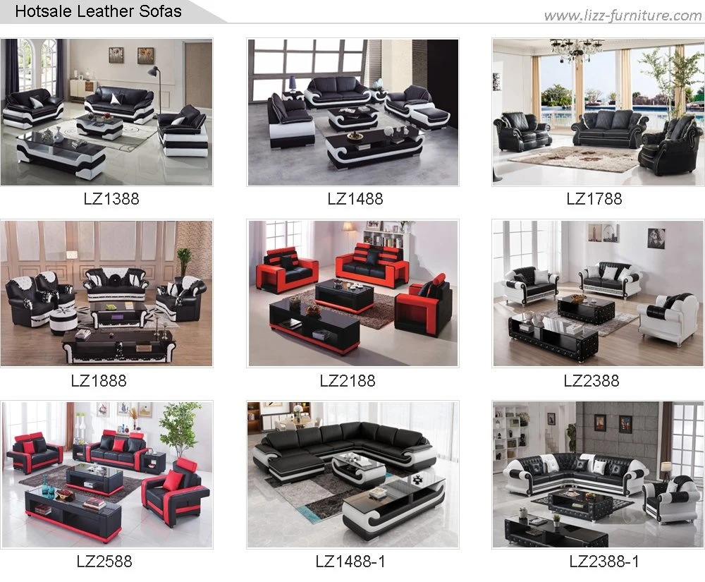 Modern Office Furniture Leisure Leather Sofa Set