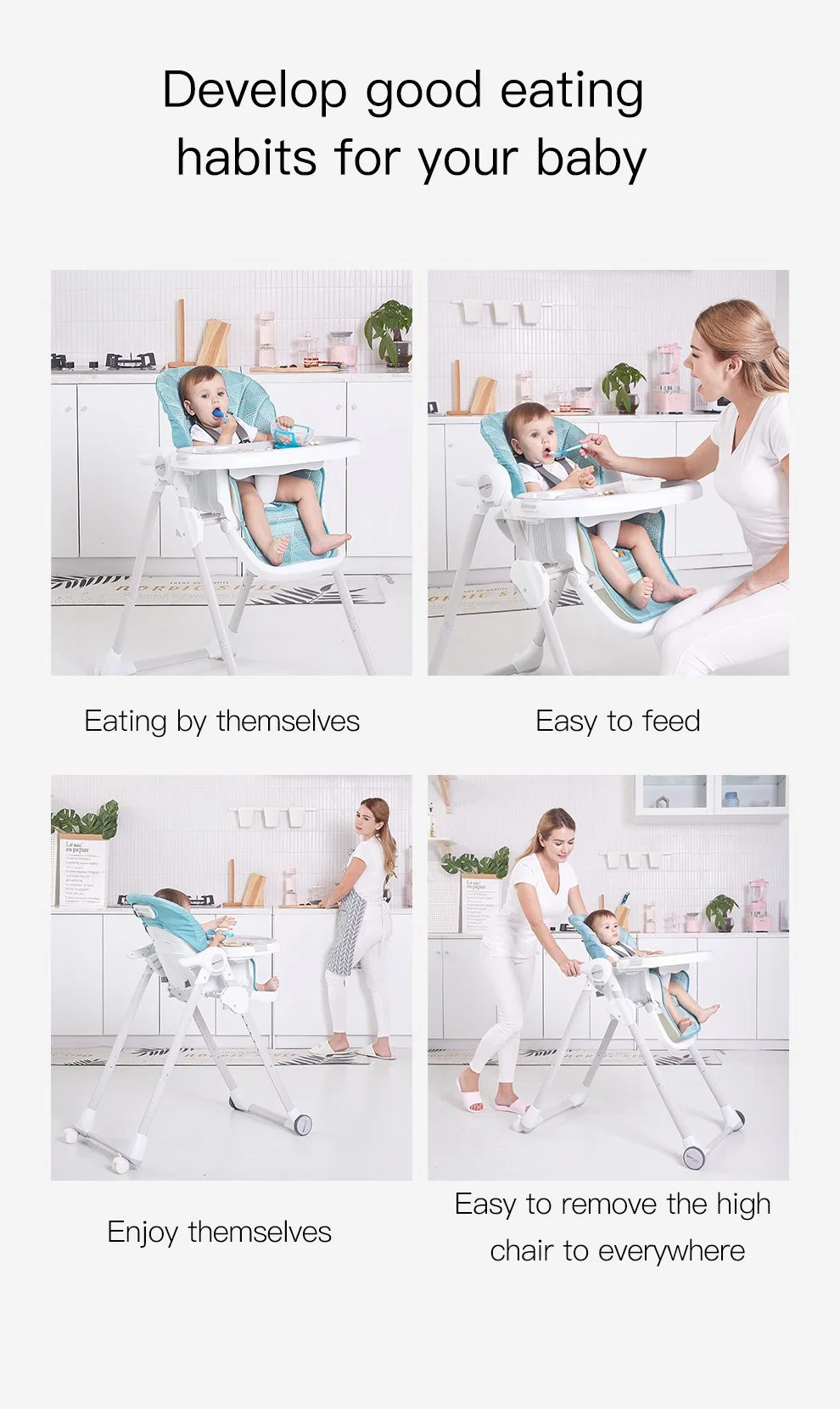 Baby Furniture Toddlers Eating Seat Baby Feeding High Chair