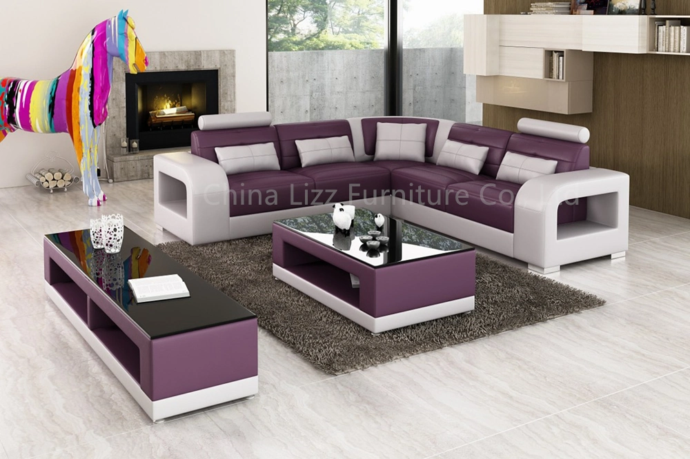Modern Leisure Home Genuine Leather Sofa Set