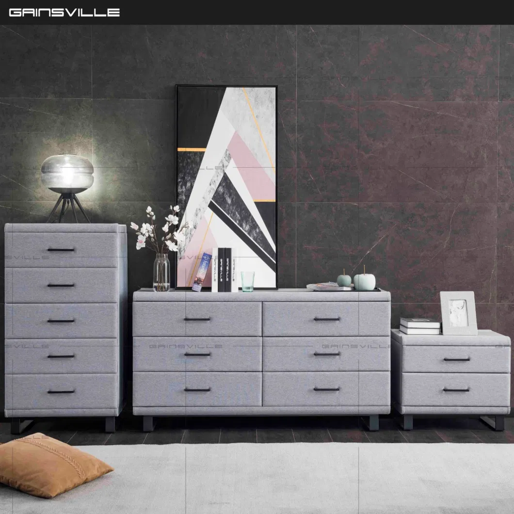 Upholstered Modern Dressing Table Bedroom Furniture Casegoods Set Wholesale Upholstered Wooden Dresser