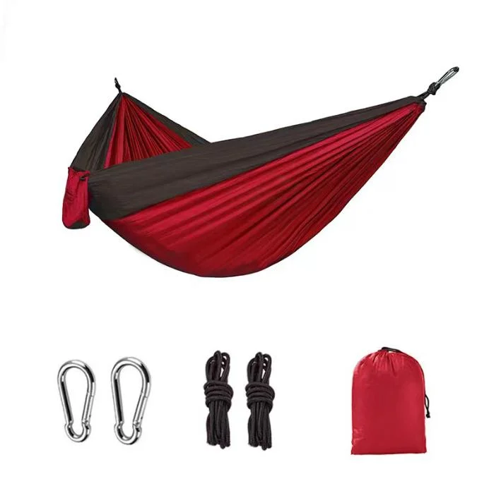 Hanging Bed Outdoor Camping Single Double Parachute Cloth Color Matching Hanging Bed