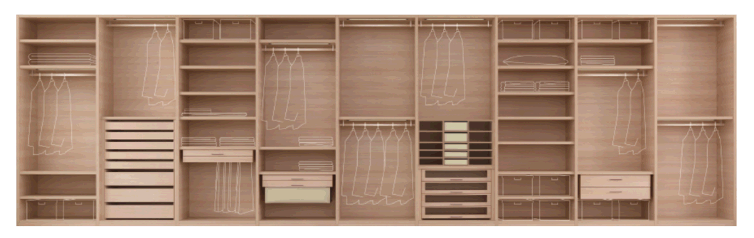 Luxury Solid Wood Custom Wardrobe Furniture Designs