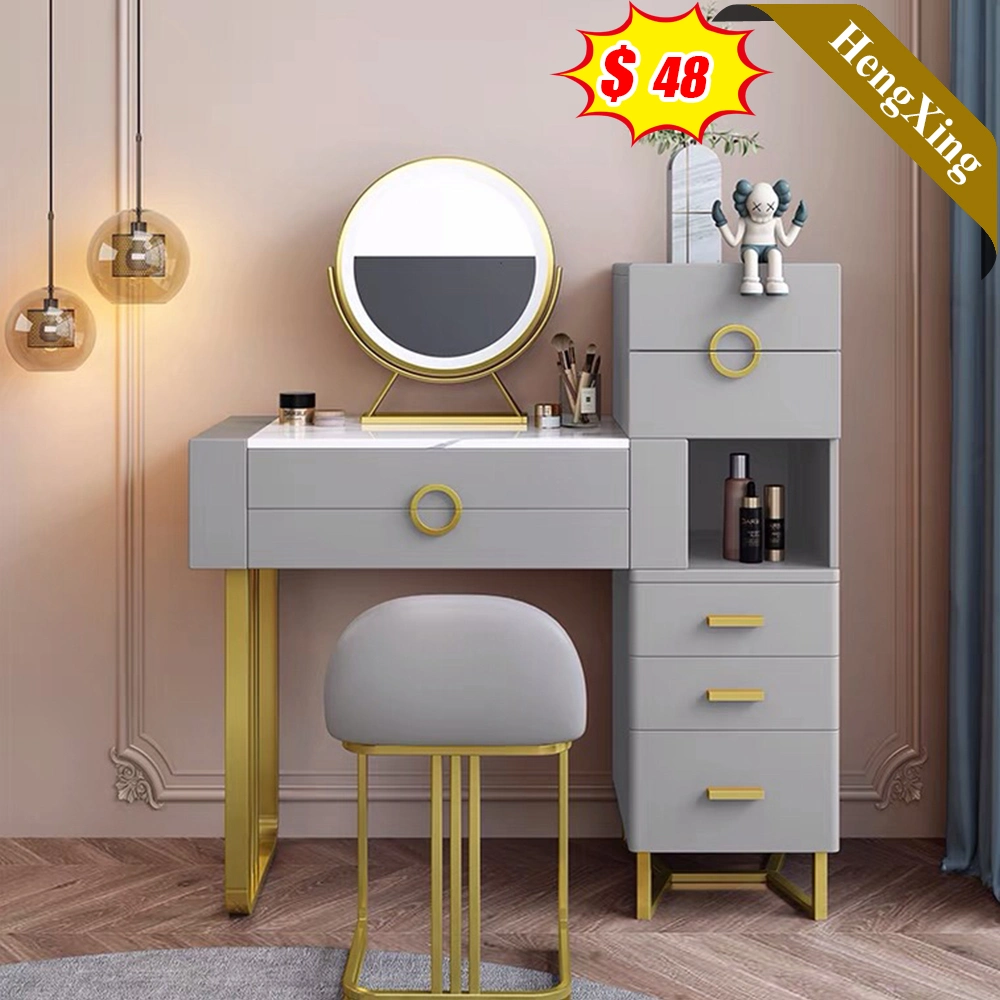 Light Luxury Nordic Modern Economy Bedroom Hotel Dressing Room Mirror Make-up Vanity Dressing Table Dresser