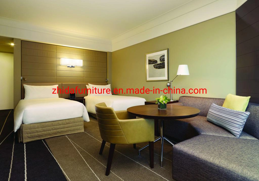 Factory Manufacturer Apartment Hotel Suite Cheap Villa Living Room Bedroom Furniture Customized Wooden King Size Bed