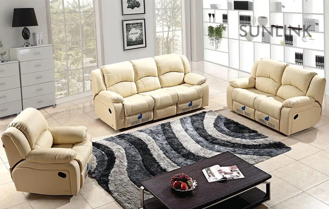 Factory Wholesale Italian Design Living Room Theater Leather Sofa Set Recliner Sofa