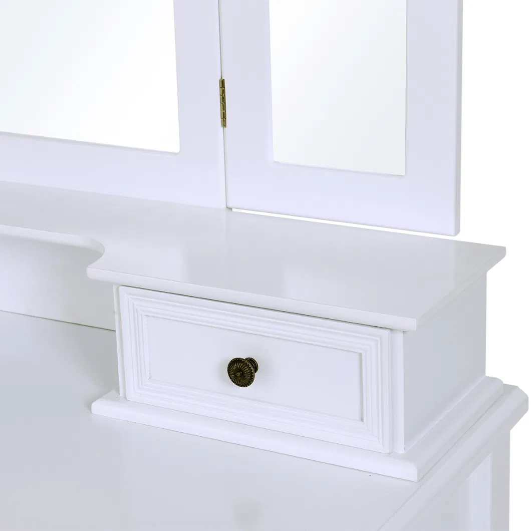 French Style Wood Mirrored Furniture with Drawer