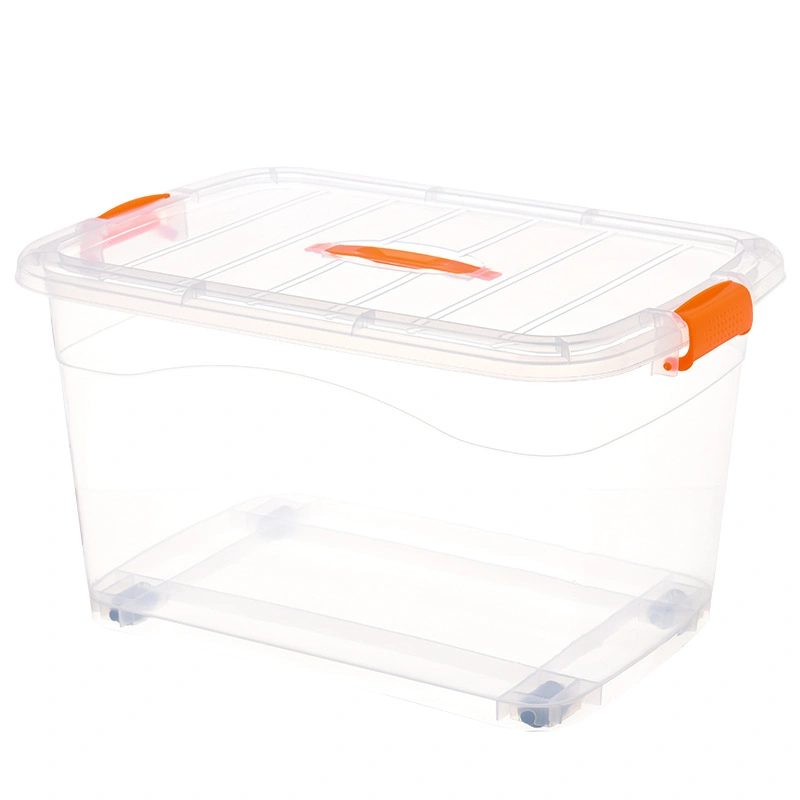 Cheap Price Practical Plastic Storage Boxes with Pulley for Saving Places Baby Clothing Wardrobe Plastic Storage Cabinet