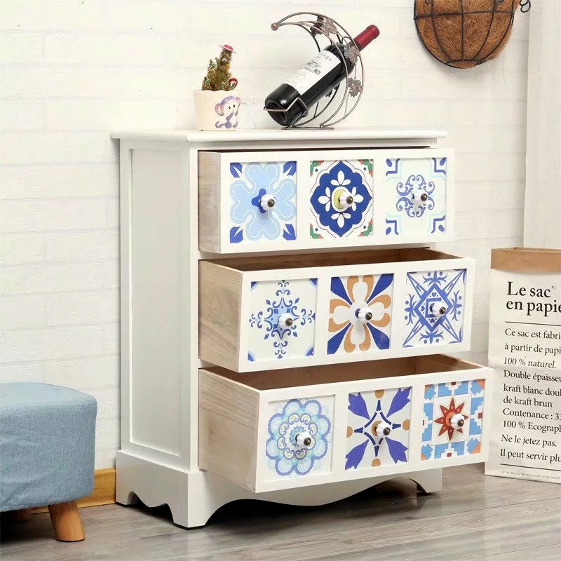 Creative American Retro Rural Wood Furniture Living Room Bedroom Cabinet Storage Cabinet