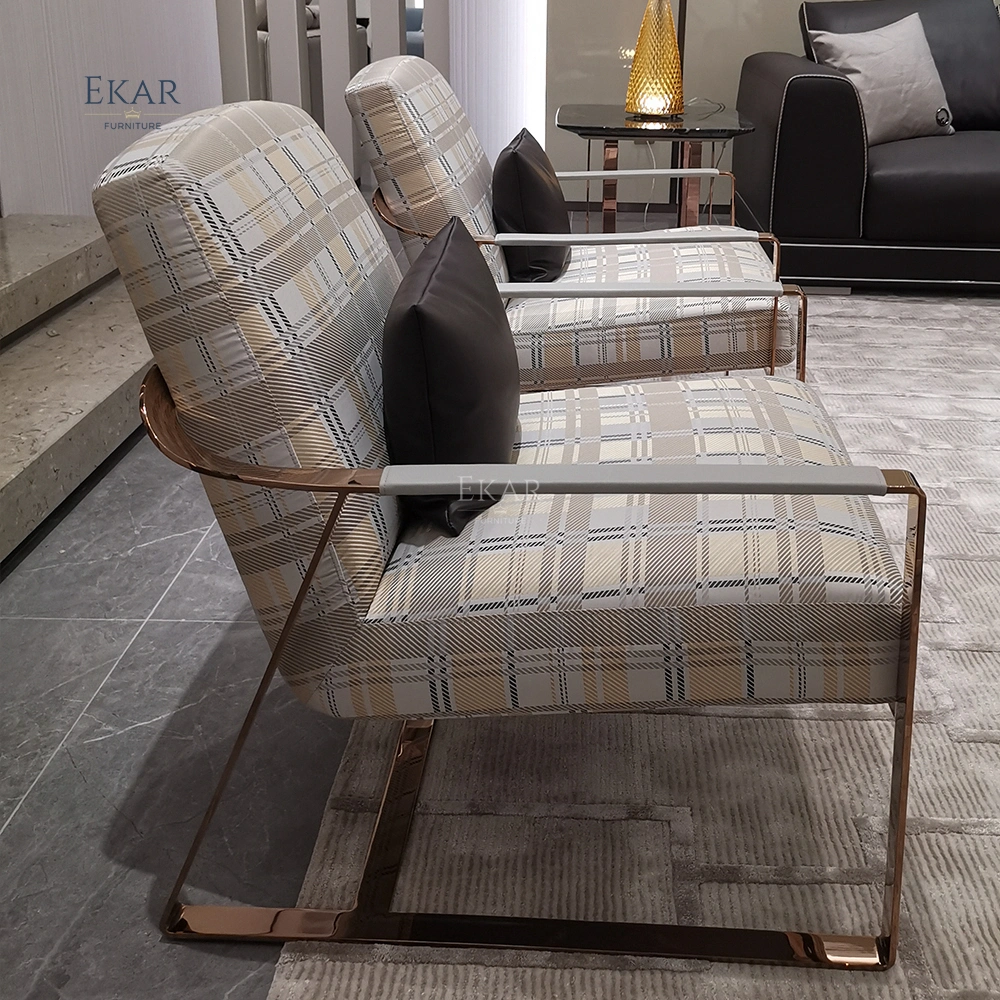 Ekar Comfortable Modern Lounge Chair - Stylish Fabric Armchair for Contemporary Interiors