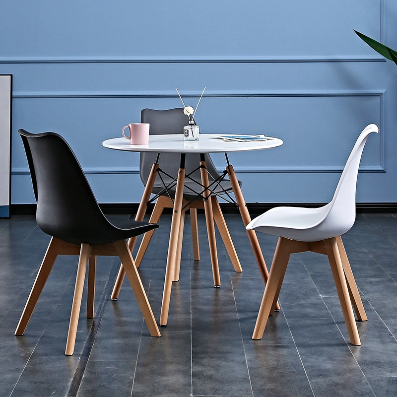 China Wholesale Modern Home Furniture Cheap Wooden Plastic Dining Chair for Restaurant/Hotel/Office/Bedroom/Livingroom