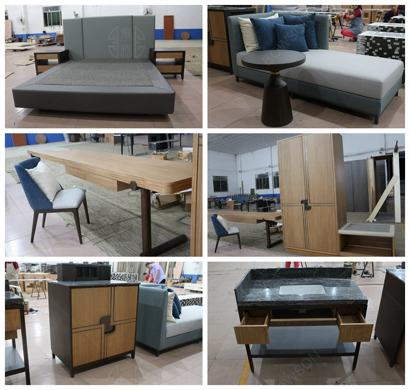 Customized Modern Hampton Inn Hotel Bedroom Furniture Set