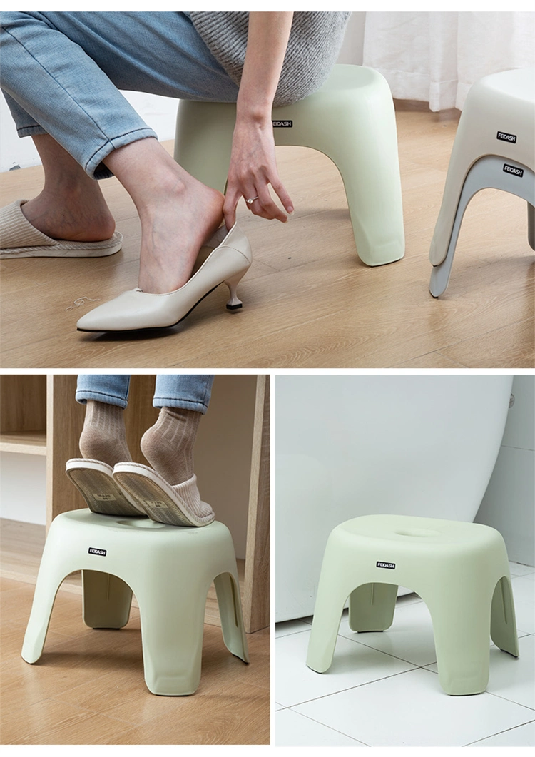 Custom Private Label Mini Stool for Houseld Bathroom Livingroom Plastic Small Stool