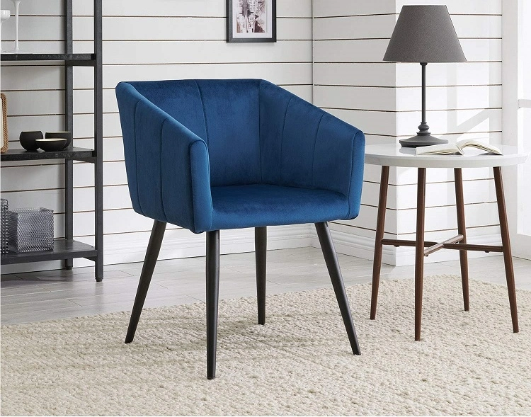 Luxury High Quality Modern Style Living Dining Room Furniture Bedroom Garden Velvet Office Reception Arm Dining Chair