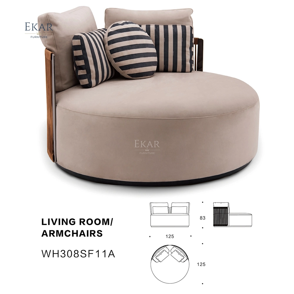 Ekar Nordic Style Modern Leisure Chair - Elegant Sofa Chair for Living Room