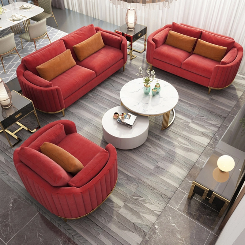 Italian Style Dubai Luxury Sofa Living Room Furniture Curved Modern Home Furniture Sofa Set