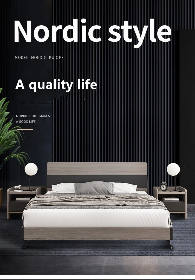 2021 Latest Style Log Color Especially Design Home Furniture Bedroom Set Melamine Laminated