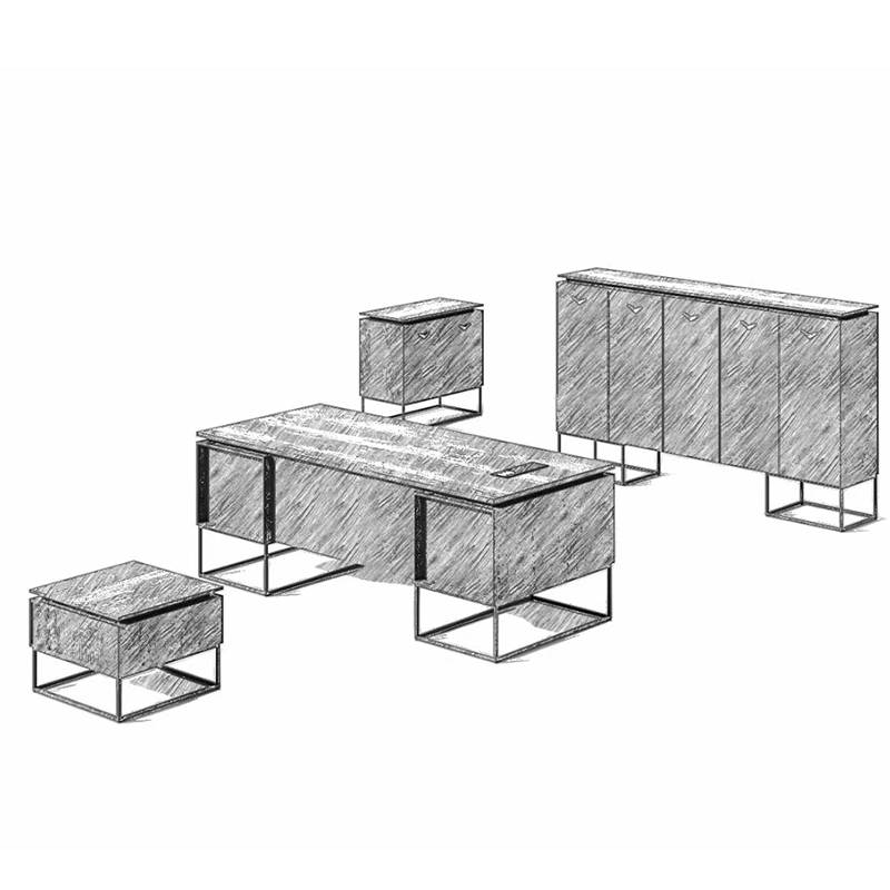 Wooden Office Furniture Custom Modular Meeting Desk 8/10/12 Seats Conference Room Table