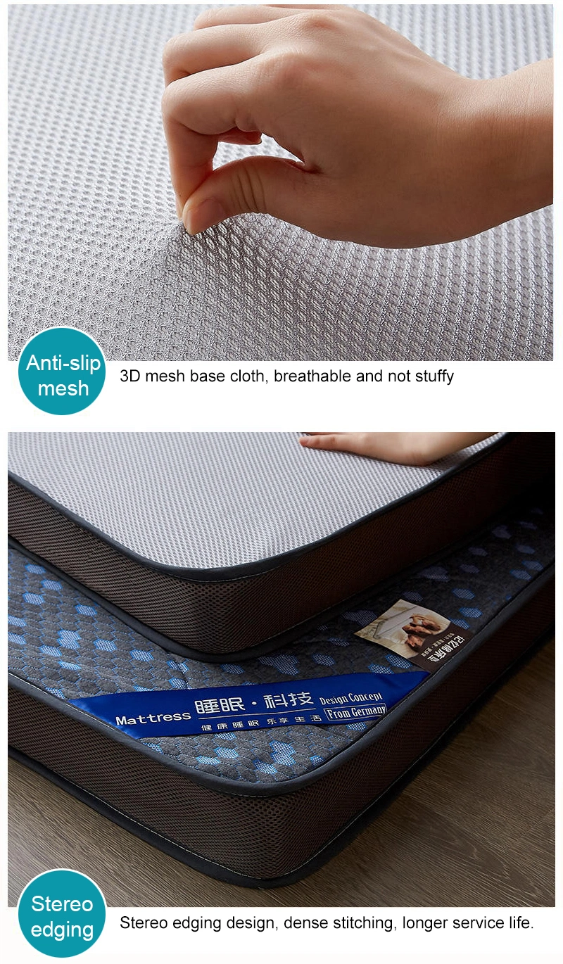 Motel Bunk Bed Mattress Thick 6cm Portable Skin Friendly Latex Layer Double