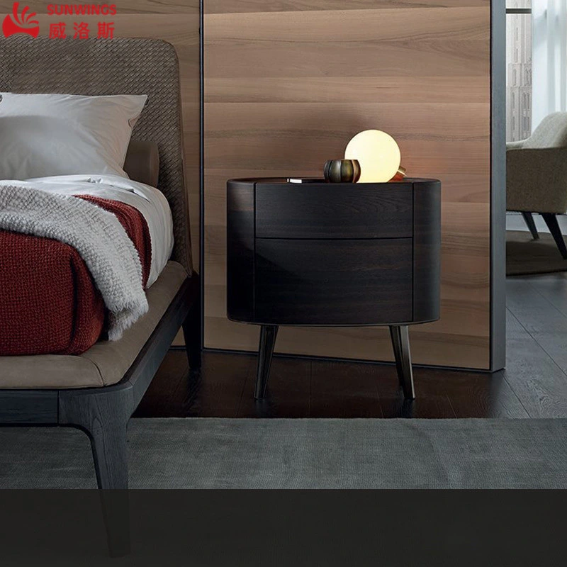 Nordic Unique Design Solid Wood Night Table Furniture for Bedroom