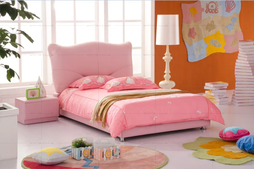 Fashion Children Bedroom Furniture Single Kids Bed Color Matching Upholstered Toddler Child Beds