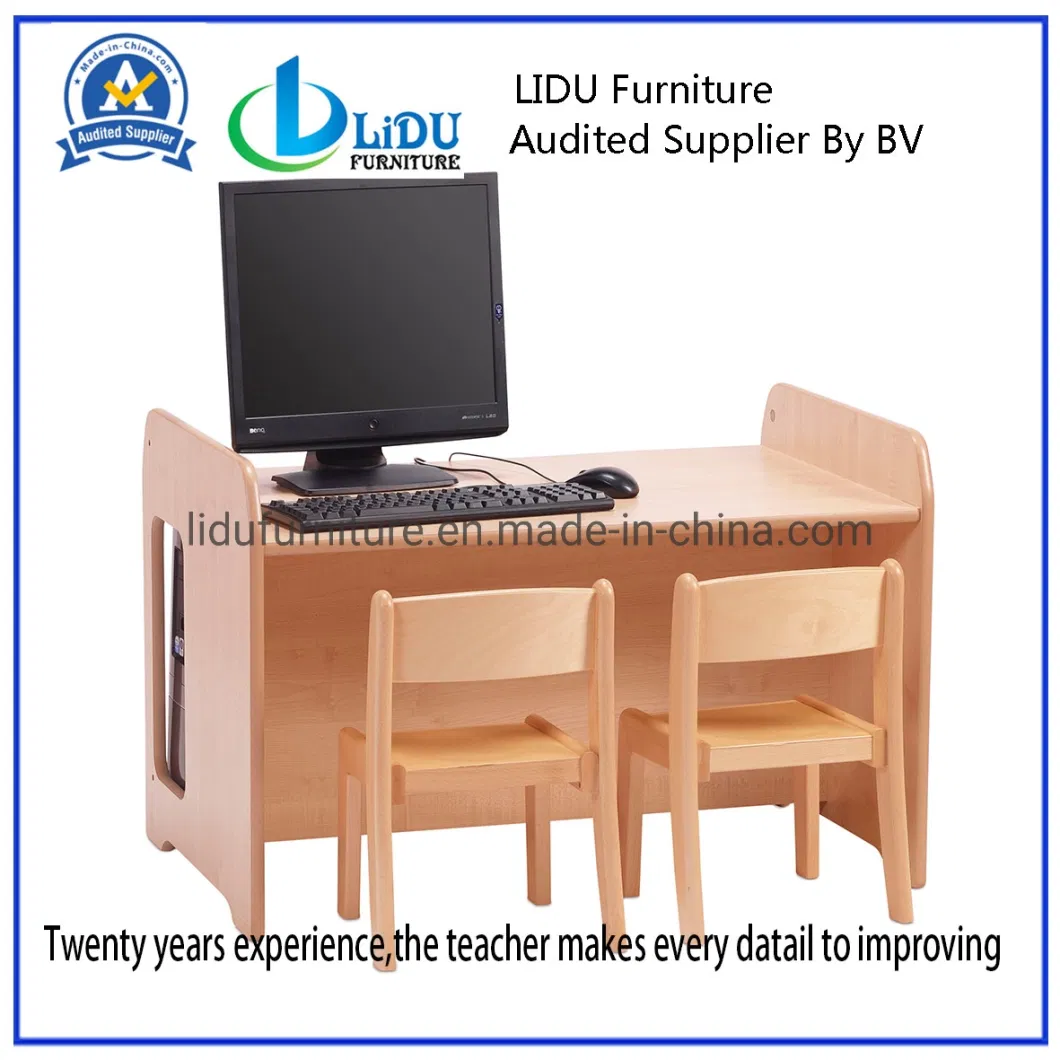 Student&prime;s Study Computer Workstation, Wooden Kids Bedroom Furniture