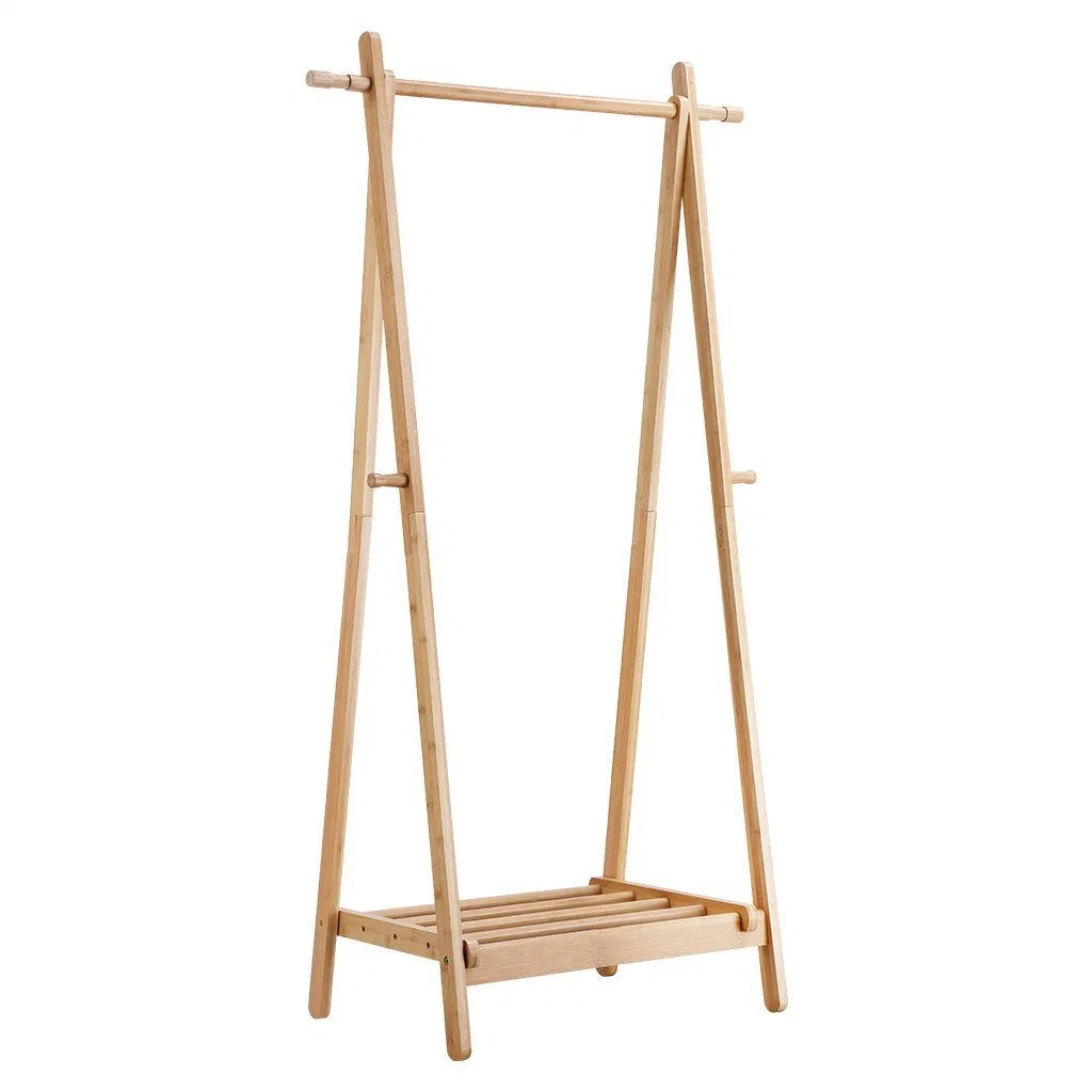 Wholesale Bamboo Man Clothes Display Dryer Rack, Clothes Stand Bedroom