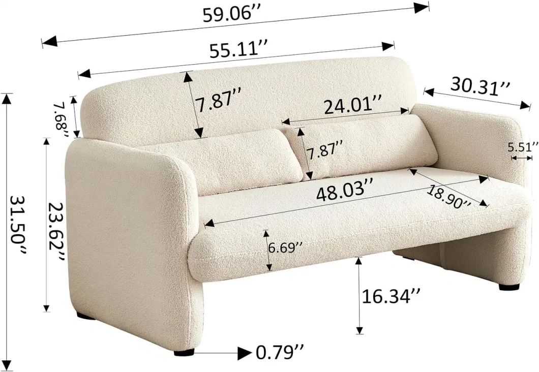 Huayang Customized Modern Leisure Lounge Sofa Set for Bedroom Office Living Room